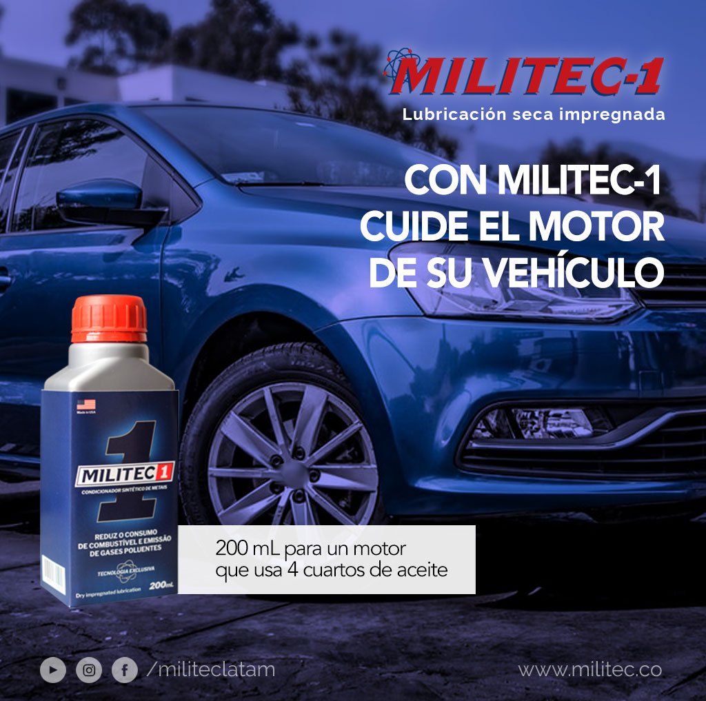 Con MILITEC-1 cuide el motor de su vehículo