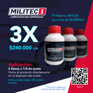 3X LUBRICANTE Militec-1 200mL tratamiento antifricción, lubricación seca impregnada