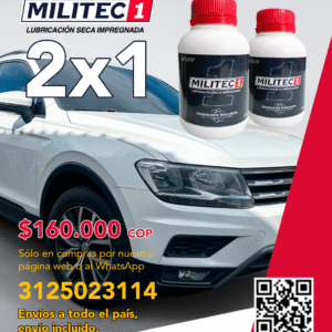 Promoción 2X1 lubricante MILITEC-1, motor, caja, diferencial.