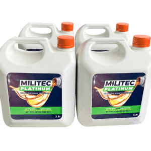 MILITEC-PLATINUM Galón 3.8L x 4, Eliminación de hidroperóxidos en los motores DIÉSEL